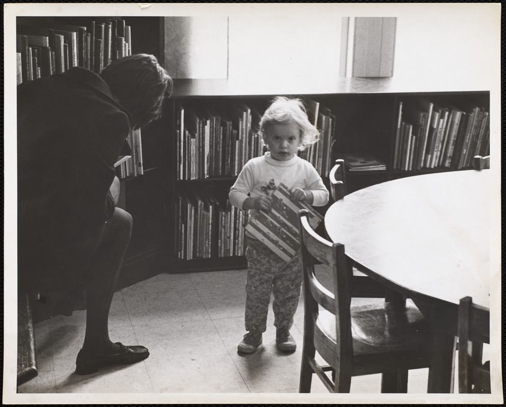 Newton Free Library branches & bookmobile. Newton, MA. Boys & Girls - interior