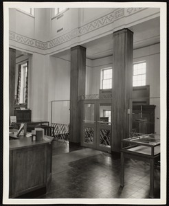 Newton Free Library branches & bookmobile. Newton, MA. Newtonville Library - interior