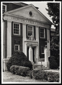 Newton Free Library branches & bookmobile. Newton, MA. Newtonville Library - exterior