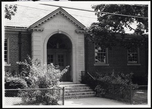 Newton Free Library branches & bookmobile. Newton, MA. Nonantum Library - exterior