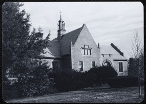 Newton Free Library branches & bookmobile. Newton, MA. Exterior of Waban library