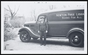 Newton Free Library branches & bookmobile. Newton, MA. Bookmobile