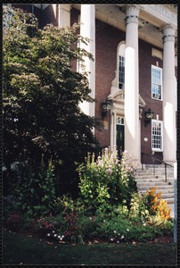 Newton Free Library, 330 Homer St., Newton, MA. City hall steps