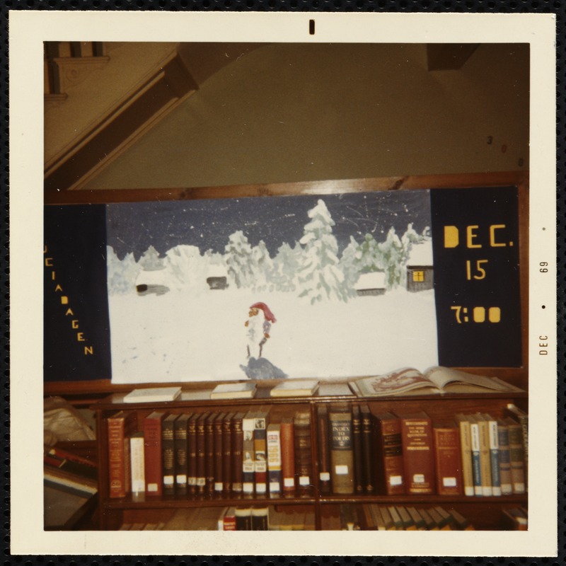 Newton Free Library. Newton, MA. Book display