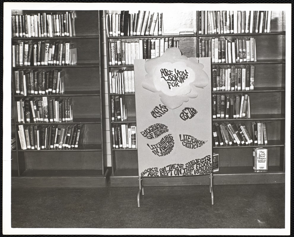 Newton Free Library. Newton, MA. Poster