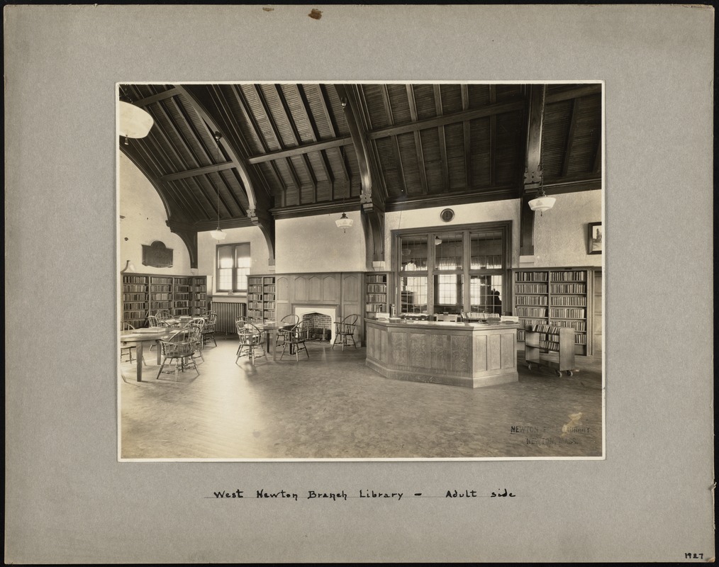 Newton Free Library, Newton, MA. Oversize photos. West Newton Branch - adult