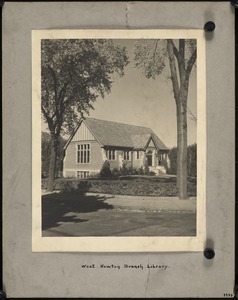 Newton Free Library, Newton, MA. Oversize photos. West Newton Branch - exterior