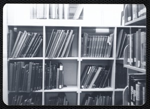 Main library, Junior Library, and branches. Newton, MA. Music stacks
