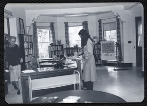 Newton Free Library, Newton, MA. Junior Library. Circulation desk