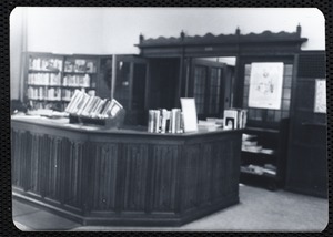 Newton Free Library, Newton, MA. Branch library. Auburndale. Circulation desk