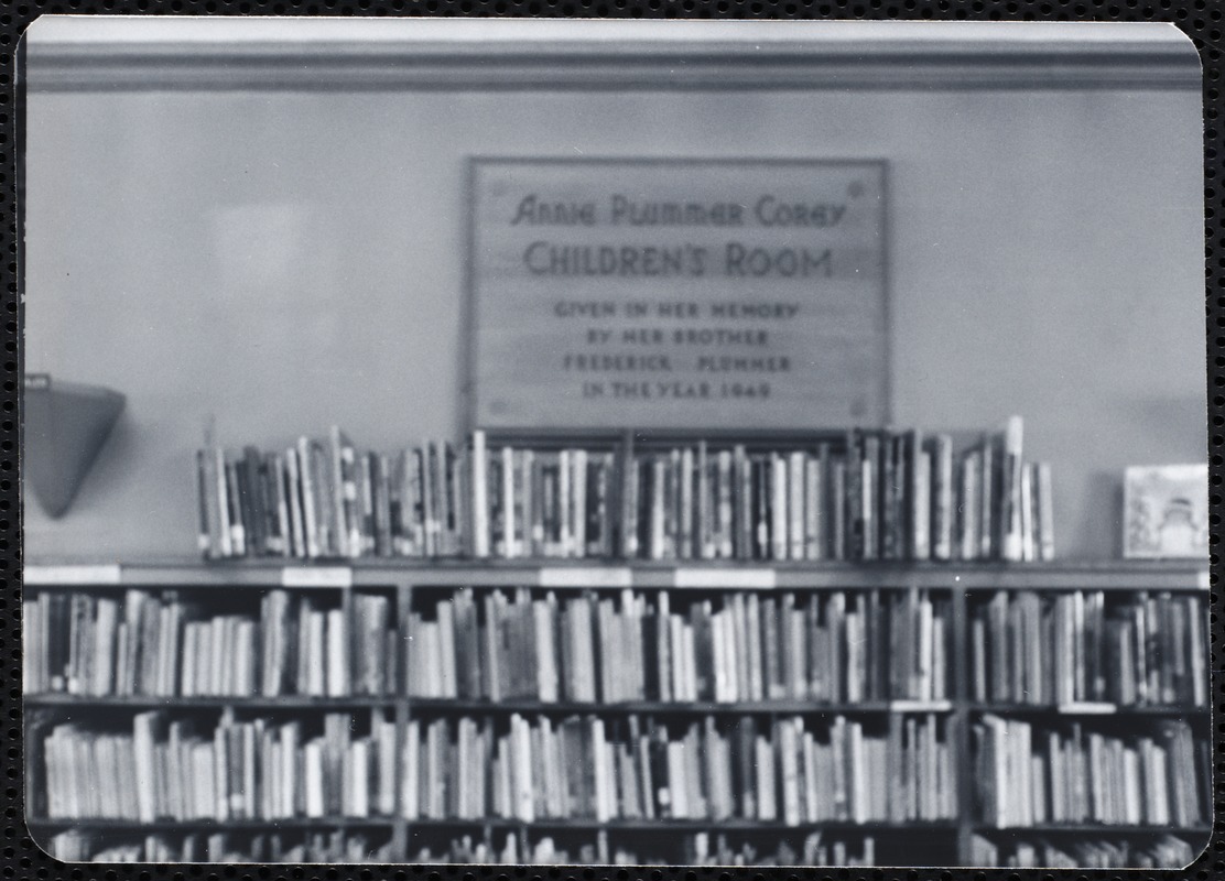 Newton Free Library, Newton, MA. Branch library. Auburndale. Children's Room