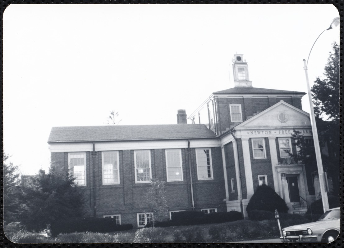 Newton Free Library, Newton, MA. Branch library. Newtonville. Exterior view