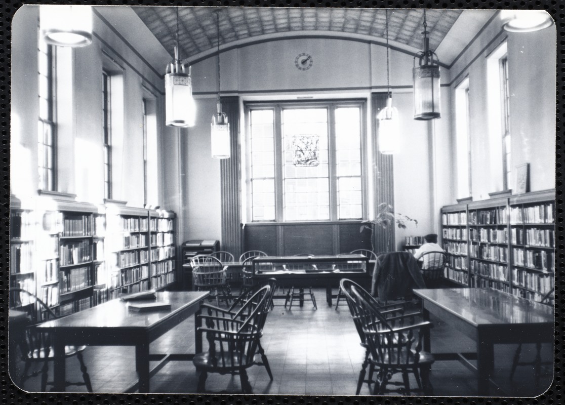 Newton Free Library, Newton, MA. Branch library. Newtonville. Reading room
