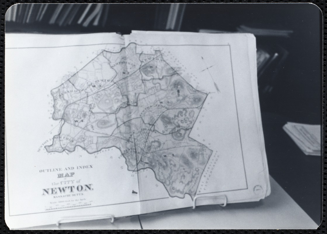 Newton Free Library, Newton, MA. Staff & trustees. Atlas - city map