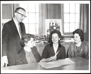 Newton Free Library, Newton, MA. Staff & trustees. 3 women