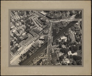 Aerial view, Newton Corner. Newton, MA