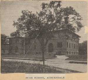 Schools & colleges. Newton, MA. Burr, portable, Auburndale