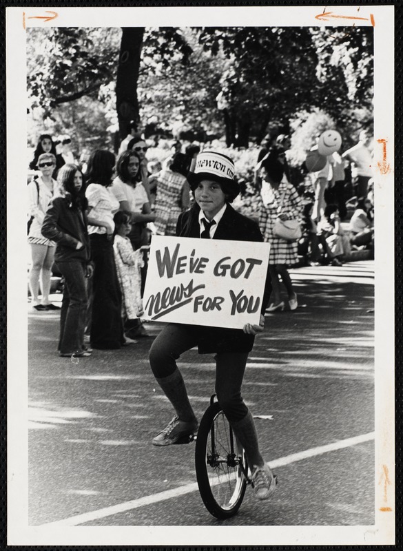 Protests & parades. Newton, MA. Centennial, Newton Times