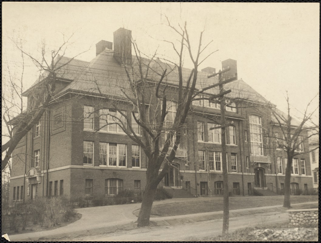 Emerson School, houses Newton Free Library Upper Falls branch
