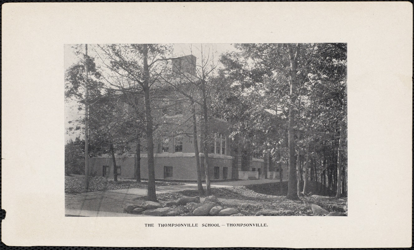 The Thompsonville School Thompsonville Digital Commonwealth
