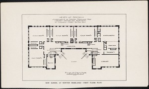 Plan of New Hyde School, Newton Highlands