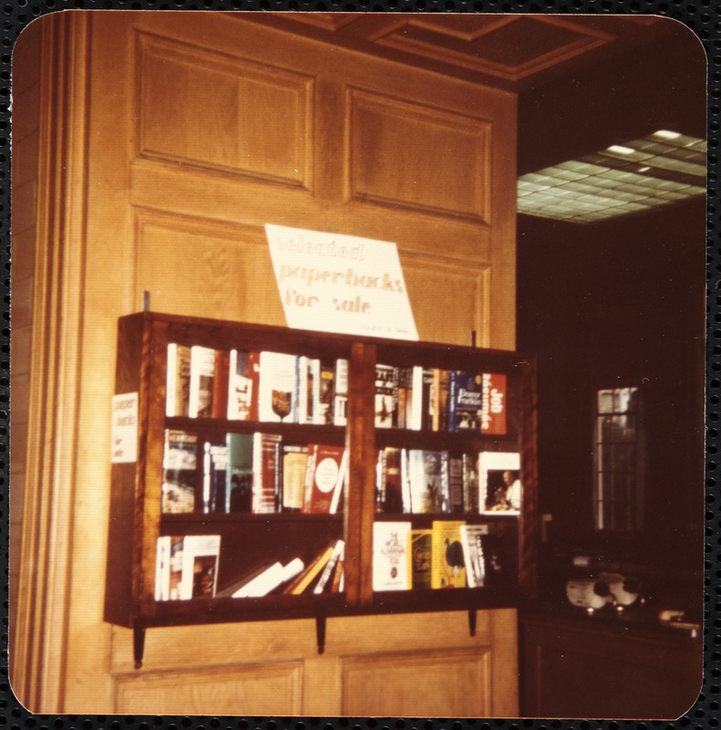 Newton Free Library, Newton, MA. Programs. Main lib -'75 - paperbacks for sale