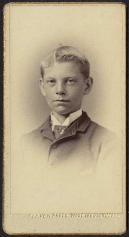Newton photographs. Newton, MA. Picture of young boy