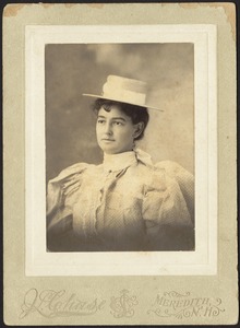 Newton photographs. Newton, MA. Edith B. Holway (Mrs. Lewis Speare)