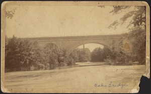 Newton photographs. Newton, MA. Echo Bridge, Newton Lower Falls