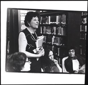 Newton Free Library, Newton, MA. Programs, patrons, staff. Virginia Tashjian, book group
