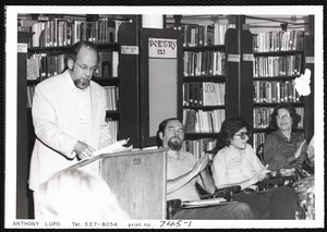 Newton Free Library, Newton, MA. Programs, patrons, staff. Poetry fest