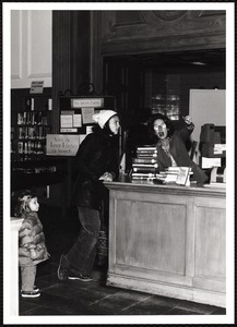 Newton Free Library, Newton, MA. Programs, patrons, staff. Reference desk