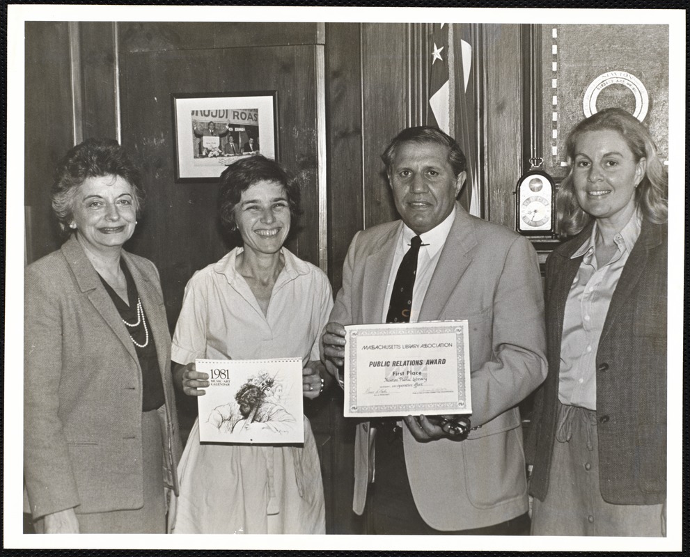 Newton Free Library, Newton, MA. Programs, patrons, staff. PR award ...