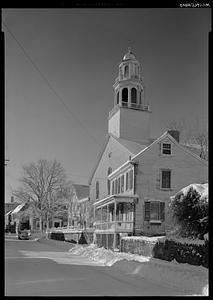 Marblehead, Old North Church, UCC, in snow