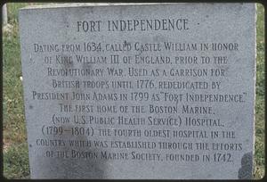 Fort Independence historical marker