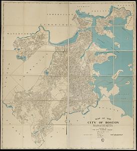 Map of the city of Boston, Massachusetts