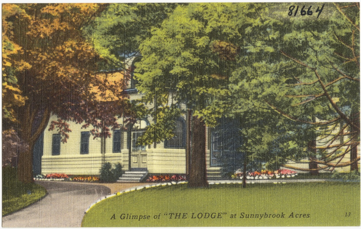 A glimpse of "The Lodge" at Sunnybrook Acres