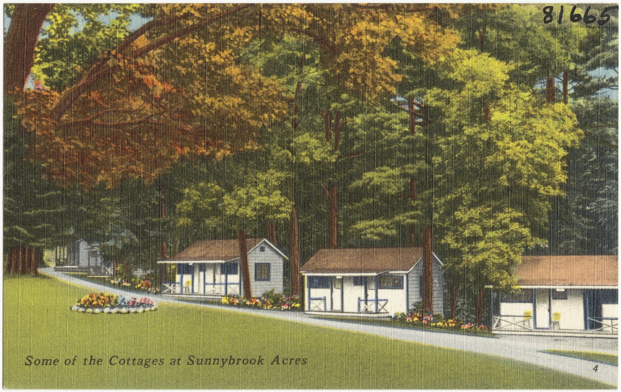 Some of the cottages at Sunnybrook Acres