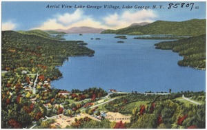 Aerial view Lake George Village, Lake George, N. Y.