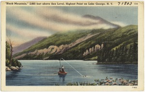 "Black Mountain," 2,665 feet above sea level, highest point on Lake George, N. Y.