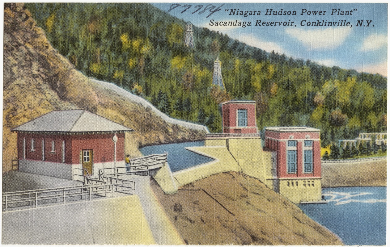 "Niagara Hudson Power Plant" Sacandaga Reservoir, Conklinville, N. Y.