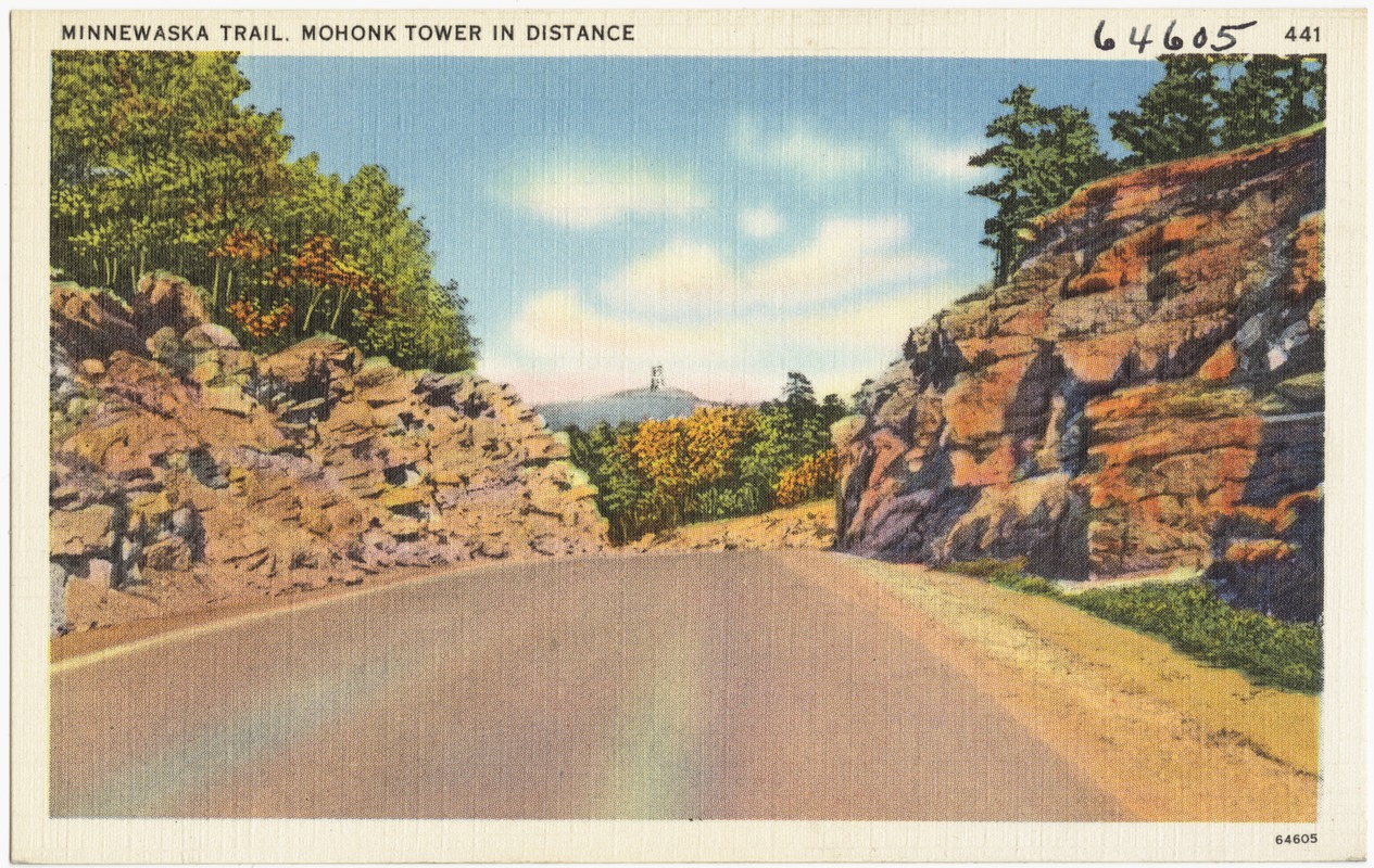 Minnewaska Trail. Mohawk Tower in distance