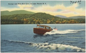 George and Bliss Boat Line, on Lake Placid, N. Y.