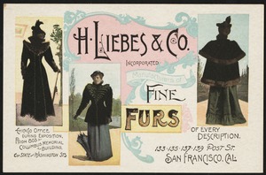 H. Liebes & Co. incorporated, manufacturers of fine furs of every description.