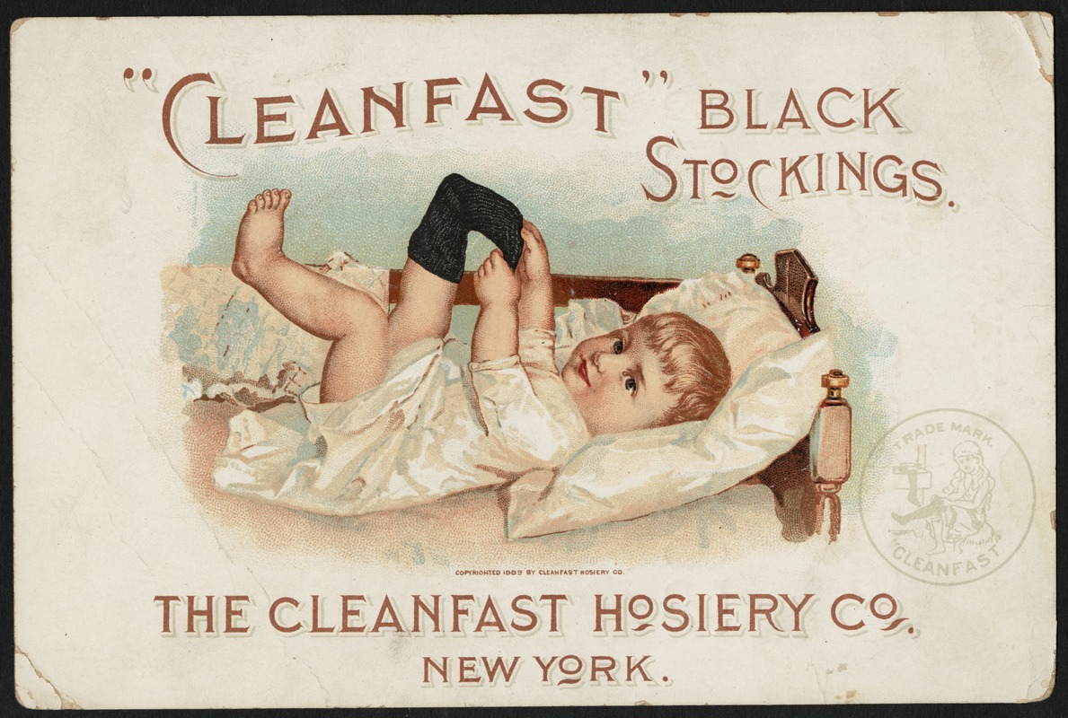 "Cleanfast" black stockings.