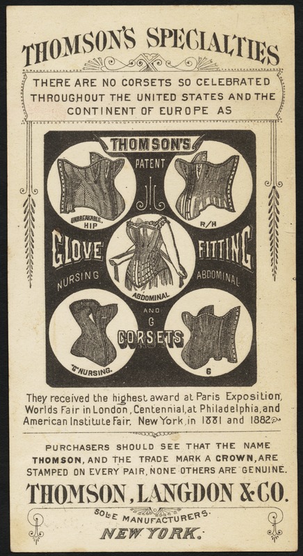 Thomson's glove fitting corsets - Digital Commonwealth