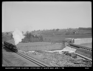 Wachusett Dam, upper end of wasteway, Bastion, Waste Weir, Clinton, Mass., Apr. 1, 1908