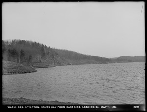 Wachusett Reservoir, South Bay from east side looking south, looking south, Boylston, Mass., May 11, 1908
