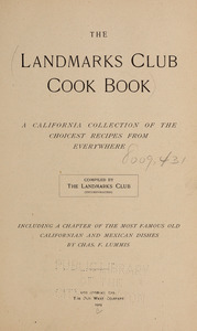 The Landmarks club cook book