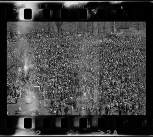 Crowds at anti-Vietnam War rally on Common